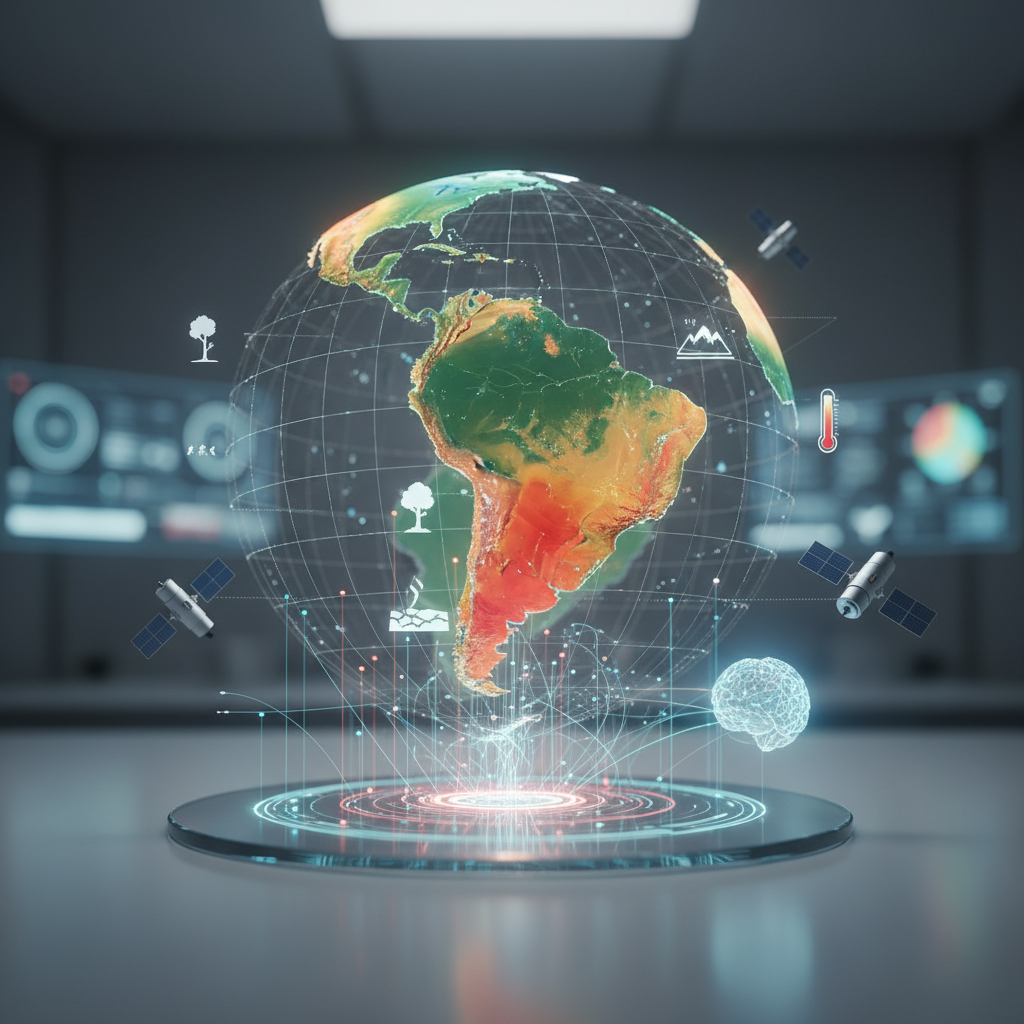 Pietų Amerikos žemėlapis: tikrasis klimato kaitos mastas